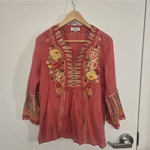 Johnny Was Workshop Tilly Flare Top